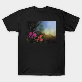 Two orchids and hummingbirds T-Shirt